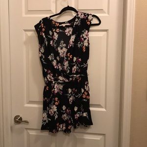 Loft black floral romper !